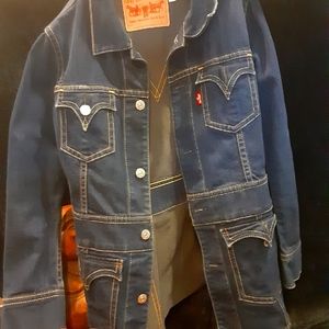 Levi's long jacket Large NWOT